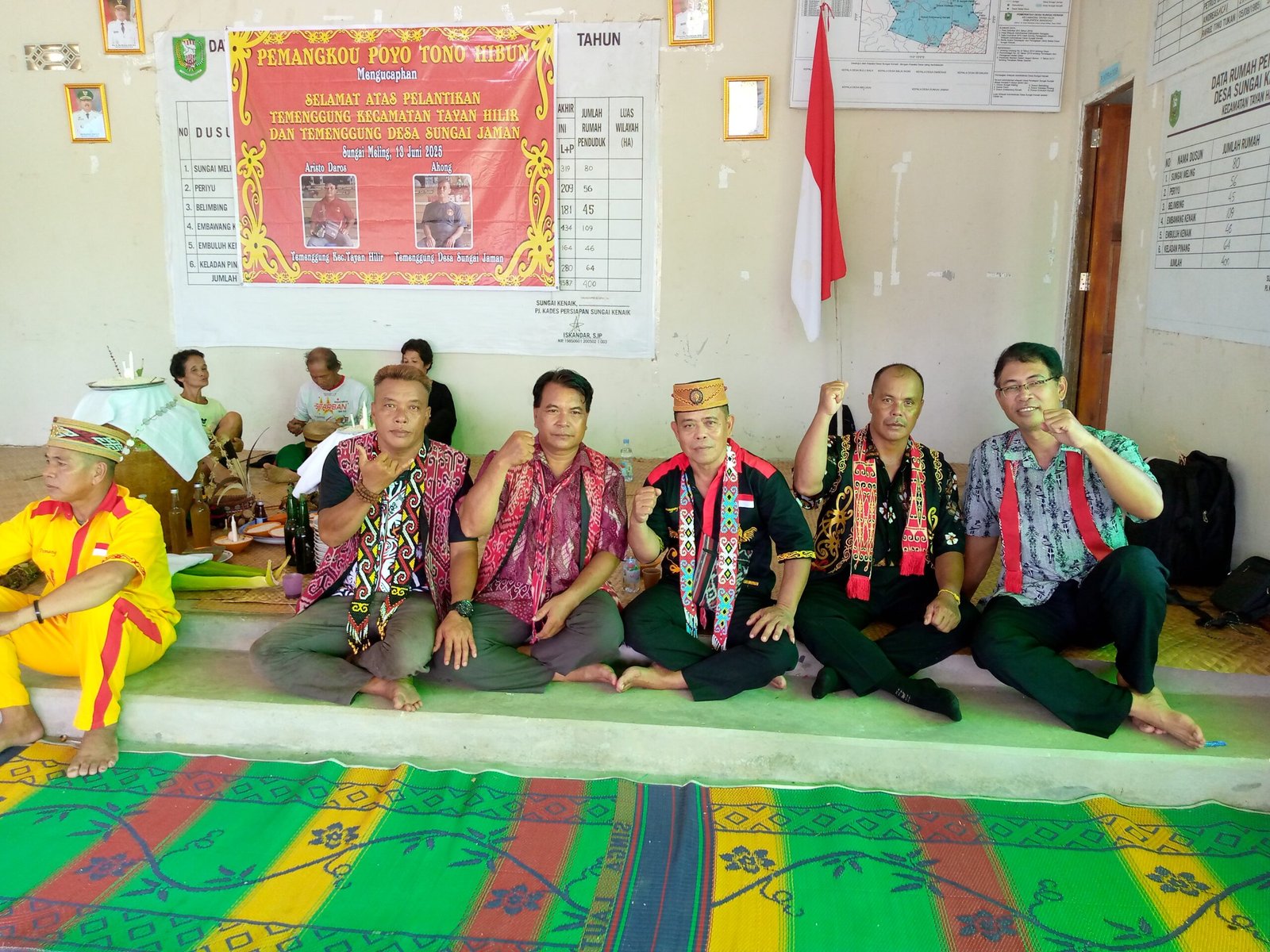 Menghadiri Pengukuhan Tumenggung Kenaik PPTH – Tayan Hilir