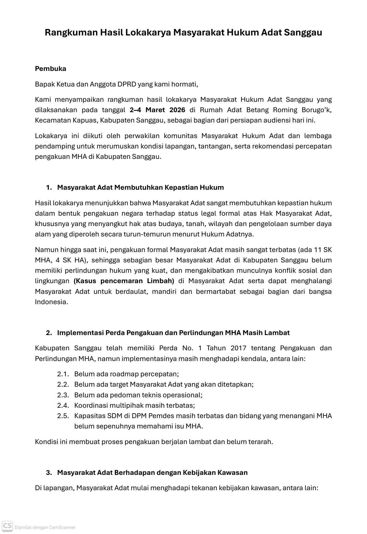 Rangkuman Hasil Lokakarya MHA Sanggau_1